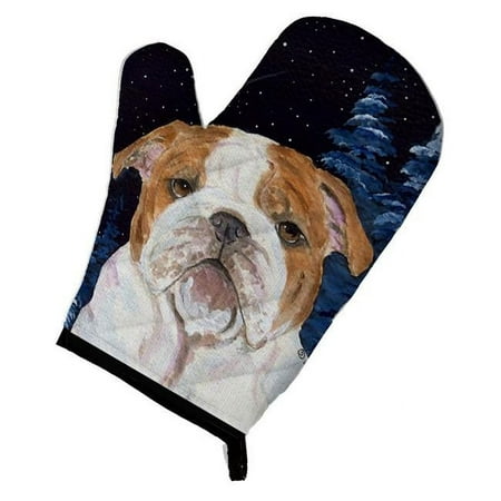 

Starry Night English Bulldog Oven Mitt