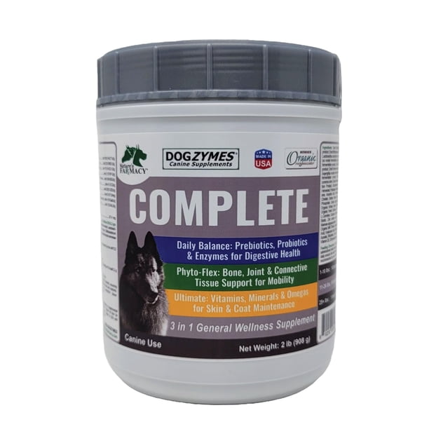 Dogzymes Complete Suplemento Completo para Perros 908 g Probióticos Articulaciones y Piel