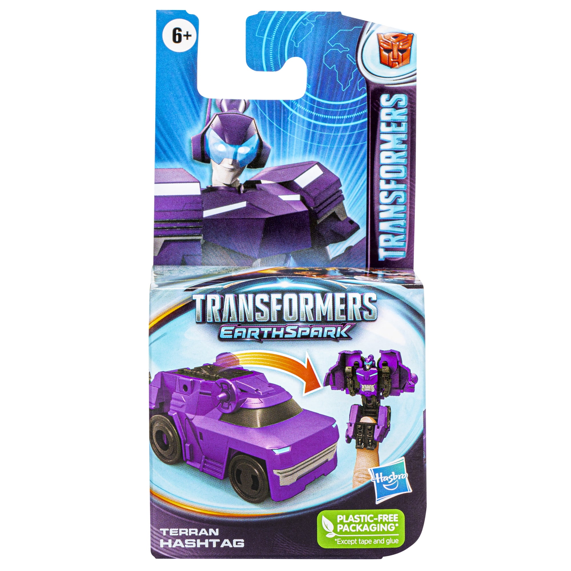 Transformers Toys EarthSpark Tacticon Terran Hashtag Action Figure