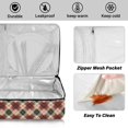 thumbnail image 4 of Iauyy Casserole Carrier for Hot Food Insulated Casserole Travel Carry Bag with Lid Food Warmer Bag for Party/Picnic,Vintage Red-brown, 4 of 7