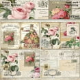 thumbnail image 4 of SunWMart A5 Size Scrapbook Paper, 16 Sheets Single Sided Decorative Vintage Scrapbooking Junk Journaling Supplies for Art Card Making Embellishments DIY Crafts, 4 of 4