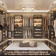 thumbnail image 2 of Homieasy 2-Pack Closet Organizer System: Dual 4-9Ft Adjustable Wardrobe Racks with 8 Wooden Drawers, Double Tower Storage, 8 Hanging Rods & Garment Racks ,Expandable Walk-In Closet Solution, Gray Oak, 2 of 8