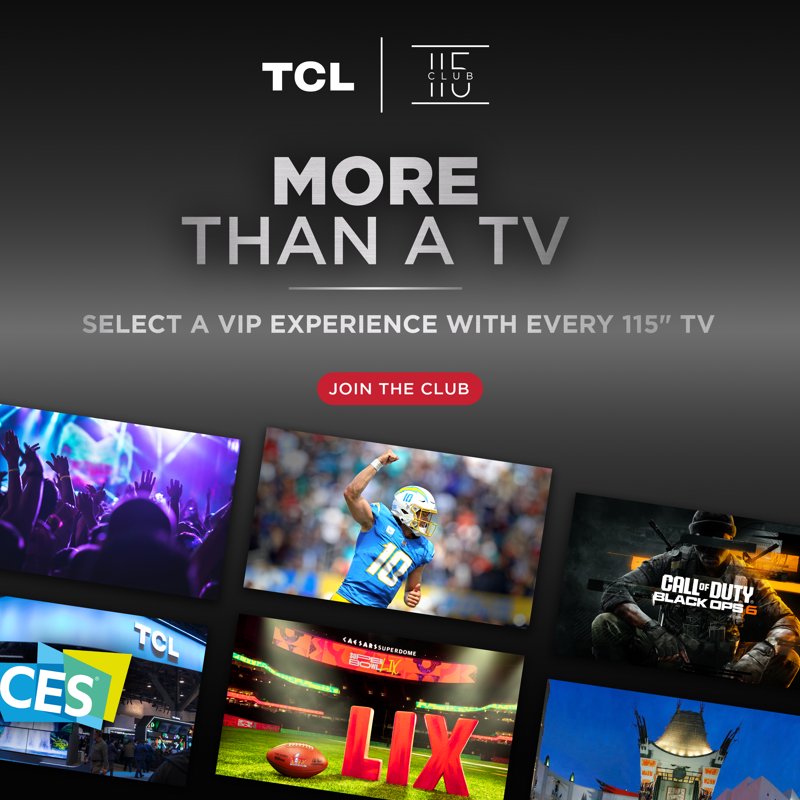 TCL 115” Class QM8 (115QM891G) 4K UHD HDR QD Mini-LED Smart TV with Google TV (NEW 2024) color options