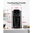 Hot & Iced Coffee Maker with Bold Setting, Single Serve Coffee Maker