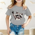 thumbnail image 2 of ibiyuan Girls 5t Shirts Casual Short Sleeve Graphic T Shirts Girls Graphic Hearts Baby Girl Tops Round Neck Tee Super Soft Summer Casual Vacation Tops,4-5 Years, 2 of 4