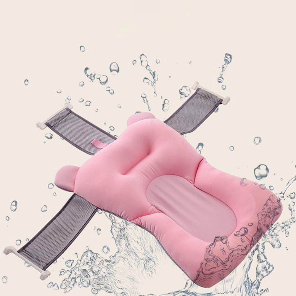 sugeryy Foldable Newborn Baby Bath Tub Baby Float Bath Mat Seat Anti