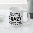 thumbnail image 5 of CafePress - You Don't Have To Be Crazy To Work Here Mugs - 20 Oz White Ceramic Mega Mug, 5 of 5