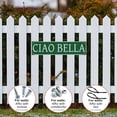 thumbnail image 4 of Street Sign Metal Tin Signs Ciao Bella Sign Rustic Metal Tin Sign Home Outdoor Art Wall Decorations For Cafe Bar Kitchen 4X16 Inch, 4 of 7