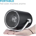 thumbnail image 5 of Ventas promocionales, pequeño ventilador USB ultra silencioso. Mini ventilador de mesa con aspas turbo dobles para escritorio, hogar, oficina y habitación (negro), 5 of 5