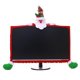 thumbnail image 1 of Cubierta navideña para monitor de computadora portátil, cubierta para monitor de TV, decoración navideña (Navidad para ancianos), 1 of 4