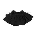 thumbnail image 4 of HXWCHs Women's High Waist Pleated A Line Mini Skirt with Built In Shorts Comfortable Stretchy Bow Tie Waistband Design Black XL, 4 of 4