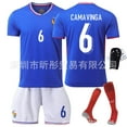 thumbnail image 2 of Football Uniform Home Jersey Mbappe Children's Short Sleeve Summer Sportswear, 2 of 4