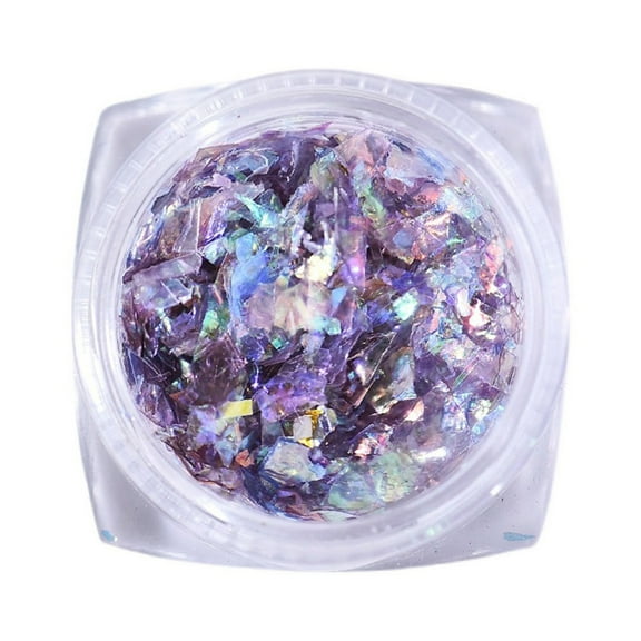 dianhelloya Nail Art Supplies 1 Box Nail Sequin Sparkling Mixed Size Shiny Visual Effect Vibrant Color Wide Application Decorative Ultra-Thin Nail Art Glitter Sequins Manicures Decorations