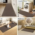 thumbnail image 3 of Anti Fatigue Mat, Yamaziot 17"x59" Kitchen Runner Rug, 0.4" Thickness Comfort Cushioned Standing Mat, Waterproof, Non-Slip, Brown, 3 of 8