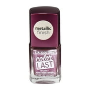 L.A. COLORS Color Last Nail Polish, Ruby, Burgundy, 0.5 fl oz