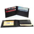 thumbnail image 2 of Men's Leather Magnetic Money Clip Slim Credit Card Id Holder Black Wallet 4 x 3 inches, 2 of 5