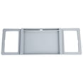 thumbnail image 1 of Portable Foldable Bed Table Slim Groove Design Foldable Legs For Home Office Camping Picnic  PP Plastic Beige, 1 of 7