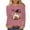 Purple, variant on Womens Fall Coffee Ghost Graphic Tees Long Sleeve Crewneck T-Shirts Cute Halloween Pumpkin Print Casual Pullover Tops Autumn Holiday Shirts Blouse for Ladies