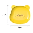 thumbnail image 3 of Plastic Storage Cabinet, Plate Sets for 8, A Set of 8 with Storage Tray, Snack Cake Fruit Cute Plates, Dessert Pasta Plates, 6-Inch Plastic Plates, Plastic Plate Set, 3 of 8
