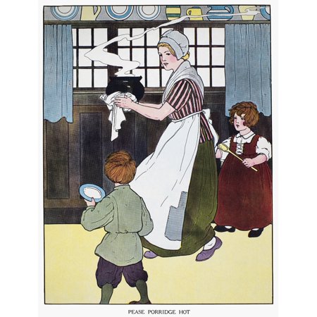 Mother Goose 1916 Npease Porridge Hot Ilration By Blanche Fisher Mother Goose 1916 Npease Porridge Hot Ilration By Blanche Fisher Wright For A Edition Of