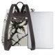 thumbnail image 3 of Balery Black And White Rose Mochila de Cuero para Mujeres, Gran Capacidad, Bolsa de Viaje Multifuncional, Mochila de Cuero y Bolsa de Hombro para Mujeres, 3 of 4