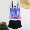thumbnail image 6 of IFNWSV Womens Tankini Swimsuits Plus Size Floral Print Drawstring Adjustable Spaghetti Strap 2 Piece Bathing Suit Set Pink M, 6 of 6