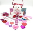 thumbnail image 2 of Valentine Day Kids Gift Basket, Prefilled, Personalized, Bear, 18in H, Candy, 2 of 7