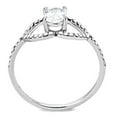 thumbnail image 3 of Rings for Women Silver 316L Stainless Steel DA137 - AAA Grade Cubic Zirconia in Clear, 3 of 6