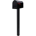thumbnail image 3 of Stanley Extra-Large Capacity Galvanized Steel Black, Post-Mount Mailbox, ST200B00, 3 of 12