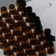 thumbnail image 5 of 104 frascos de perfume de vidrio de 1 ml vacíos para aceites esenciales. Gorra de ámbar cuerpo negro, 5 of 9