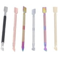 thumbnail image 2 of 6Pcs Cuir Collant Applicateur Stylo Bâton Double Tête en Acier Inoxydable Outil à la Main en Cuir, 2 of 14