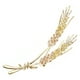 thumbnail image 2 of broche de moda con forma de espiga de trigo, delicado broche para el pecho (dorado), 2 of 3