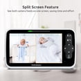 thumbnail image 3 of Monitor de Bebé con Video HelloBaby HB6351Plus-2 Pantalla IPS de 6" 2 Cámaras, 3 of 7