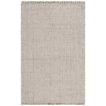 SAFAVIEH Natural Fiber Easton Solid Area Rug, Natural/Grey, 5' x 8'