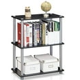 thumbnail image 4 of Furinno 10024BK/GY Turn-N-Tube 3-Tier Compact Multipurpose Shelf Display Rack, Black/Grey, 4 of 5