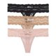 thumbnail image 2 of Pack de 3 tanga b.tempt'd Lace Kiss para mujer, 2 of 3