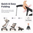 thumbnail image 5 of QPlay Ultra Lightweight Travel Stroller for Ages Baby 6 Months to 4 Years Old, Toddlers Umbrella Stroller with One-Hand Fold, Reclining Seat, Airplane Carry-on Size– 9.48lbs, 5 of 11