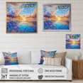 thumbnail image 4 of Designart "Vibrant Teal Clouds Liquid Creativity" Clouds Floater Framed Canvas Prints, 4 of 5