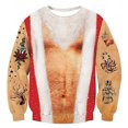 thumbnail image 1 of Suéter de Navidad con estampado 3D para hombre y mujer, Jersey cálido, feo, divertido, iluminado, novedad, 1 of 3