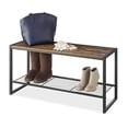 thumbnail image 4 of Whitmor Banc d'Entrée Moderne Industriel avec Rangement pour Chaussures, Brun, 4 of 5