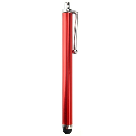 HERFIER Stylus Touch Pen with Rubberized Touch Point for 2 (Red) 4.24x0.35x0.35in