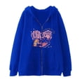 thumbnail image 3 of Sudadera con capucha estilo oscuro hip hop gótico Harajuku Y2k con cremallera para hombres y mujeres chaqueta Harajuku sudadera, 3 of 5