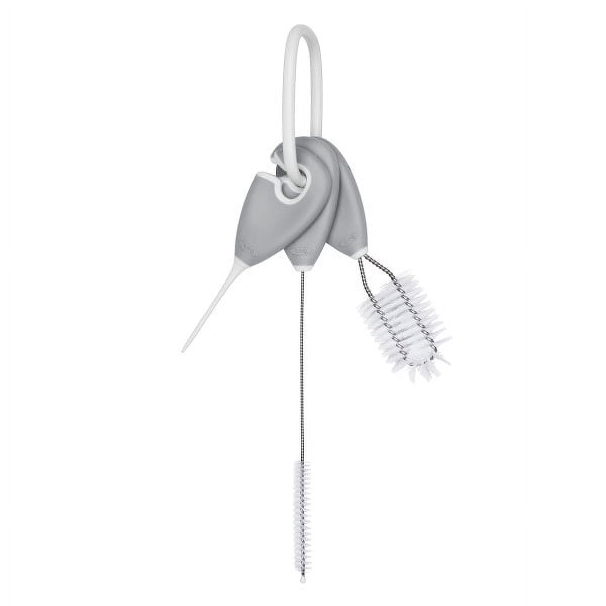 OXO Tot Bottle & Cup Detailing Brush Set, Gray