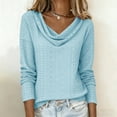thumbnail image 6 of Neewe Long Sleeve Tops for Women Trendy Summer Spring Tops 2025 Beach Vacation Clothes Travel Business Casual Outfits, 6 of 7