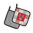 thumbnail image 2 of Carolines Treasures CK5220PTHD Miniature Fox Terrier Love Pair of Pot Holders, 7.5HX7.5W, multicolor, 2 of 4