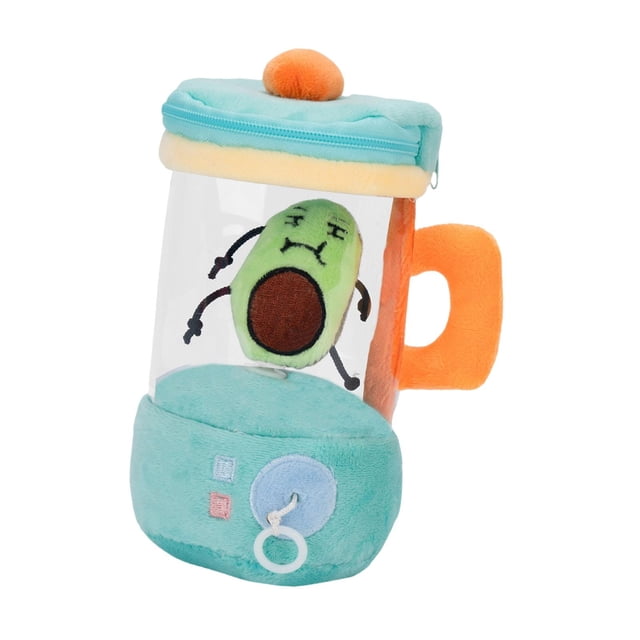 Licuadora de peluche con cuerda para girar, juguete de simulación único, accesorios para casa de juegos, regalo de Valentín para niños, decoración