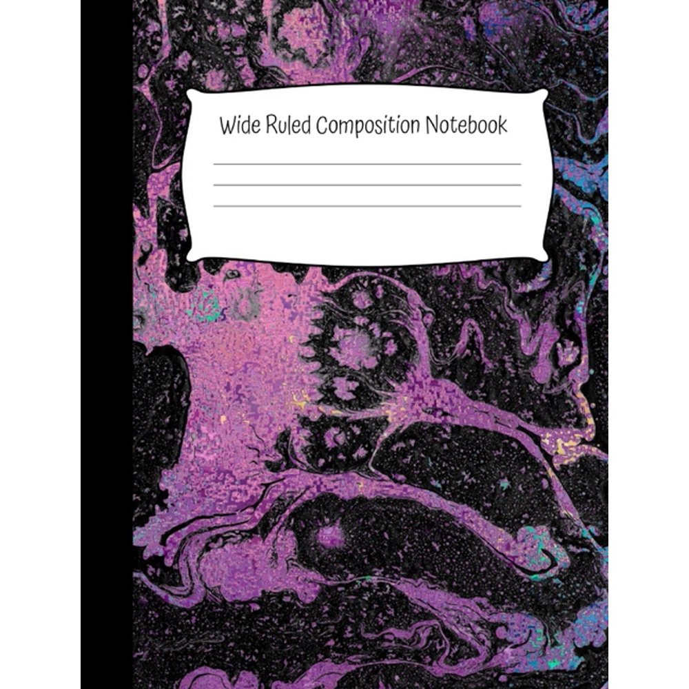 Wide Ruled Composition Notebook Wide Ruled Composition Book for