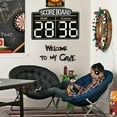 thumbnail image 3 of SUSSEXHOME Welcome to My Cave Metal Wall Art - 4-Piece Matte Black Man Cave Decor, Modern Style (Total Size 35.4" L x 11.8" W / 90cm x 30cm), 3 of 6