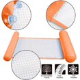 thumbnail image 3 of Hamaca de agua inflable, (naranja) Hamaca flotante reclinable flotante, hamaca inflable de cama flotante 4 en 1 hamaca flotante plegable multiusos flotador ultraligero portátil para adultos JM MX-0136741FYD, 3 of 5