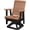 Black, Cedar, variant on DutchCrafters Modern Horizontal Slat High Back Poly Glider Chair Outdoor Patio Furniture